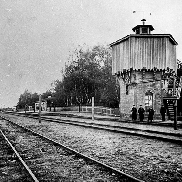 Stacijas Višķi ūdenstornis 19. gadsimta beigas. Latvijas Dzelzceļa vēstures muzejs